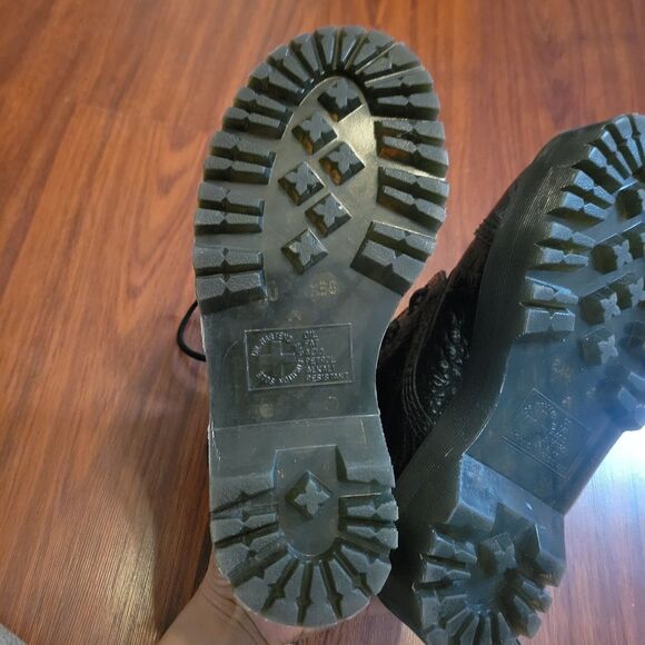 Dr Martens Black Croc Embossed Boots Leather Platforms US 5 UK 3 EU 36 - Picture 9 of 15